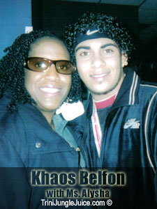 Khaos Belfon with Ms. Alysha
