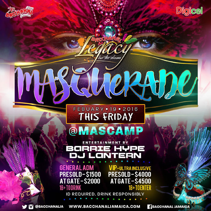 Bacchanal Jamaica 2016 - Masquerade Fete