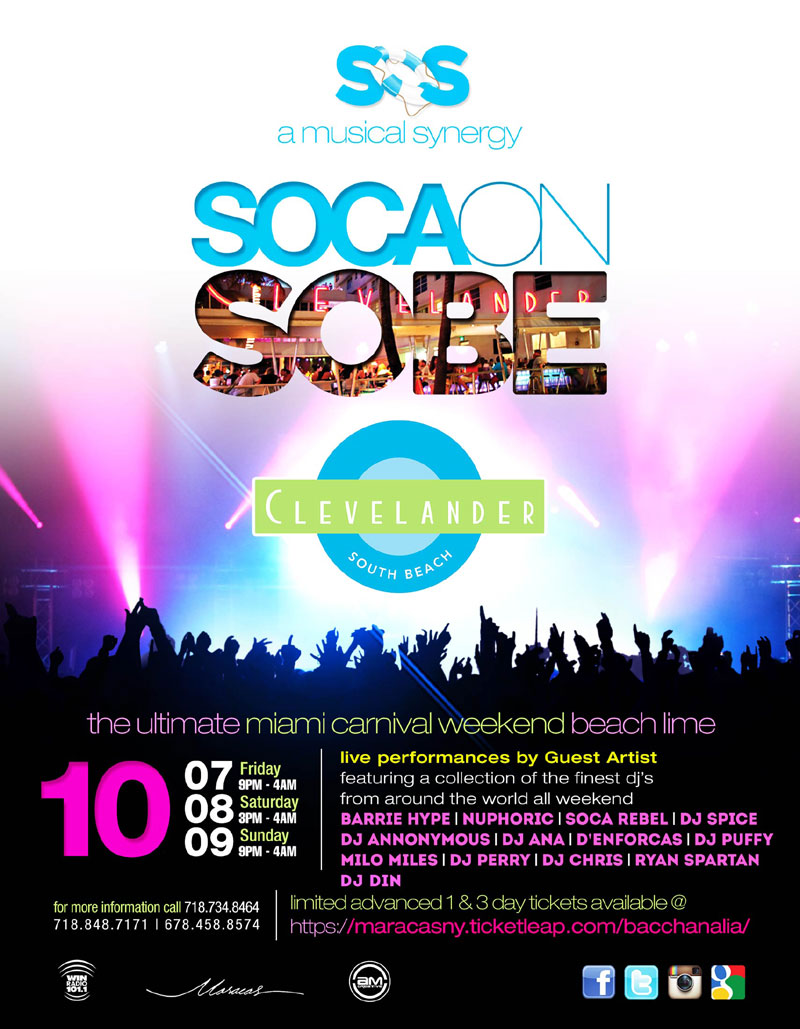 Soca on SOBE (SOS)