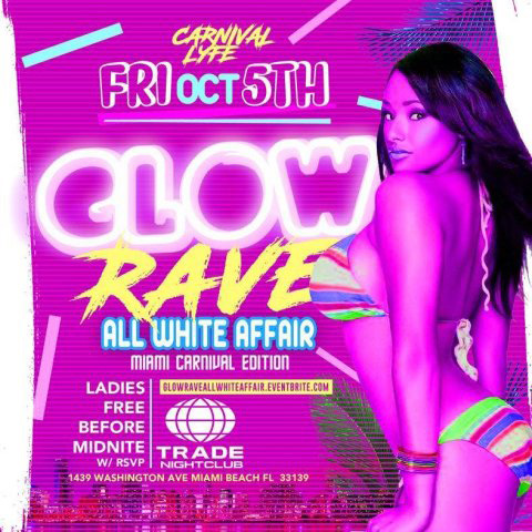 Glow Rave - All White Affair Miami Carnival Edition