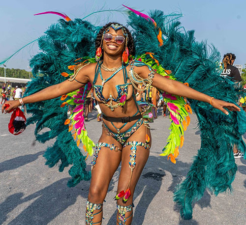 Patrons are urged to remix their costumes from past carnivals for Riddim & Road which has the 2024 theme of “Rise of the Phoenix”.