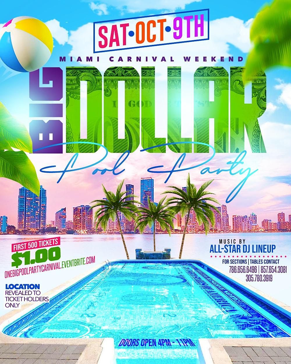 NE Big Pool Party Miami Carnival